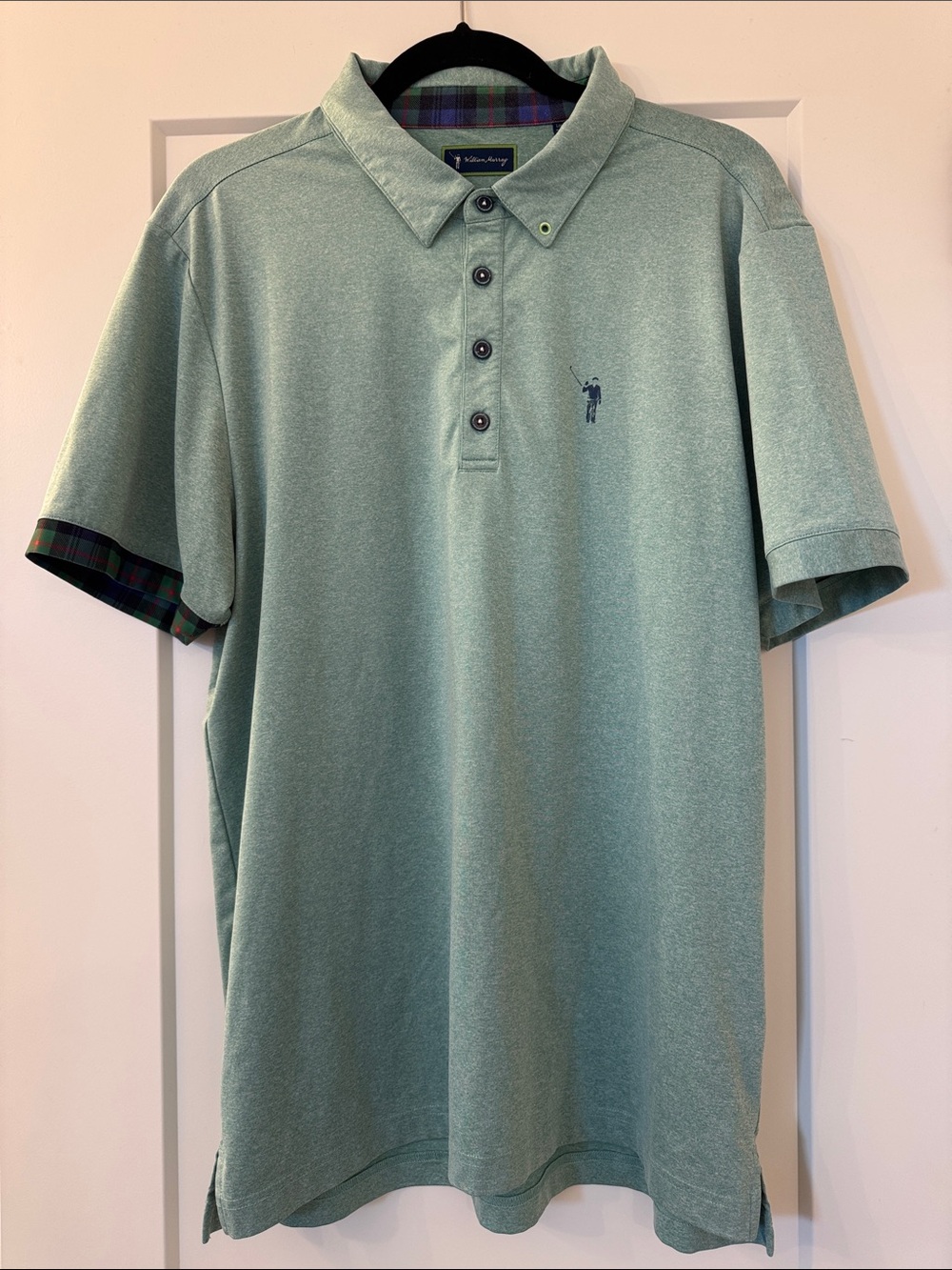 Men’s L William Murray Golf Teal Polo